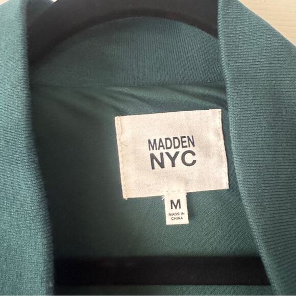 Madden NYC Satin Bomber Jacket, Size Medium - Picture 5 of 9